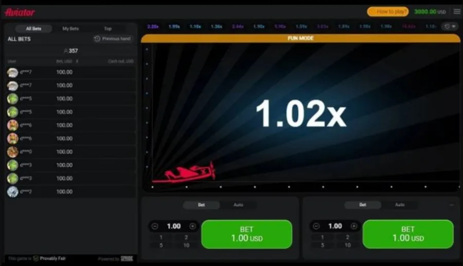 Aviator round with the fairness hash shown before the multiplier resolves
